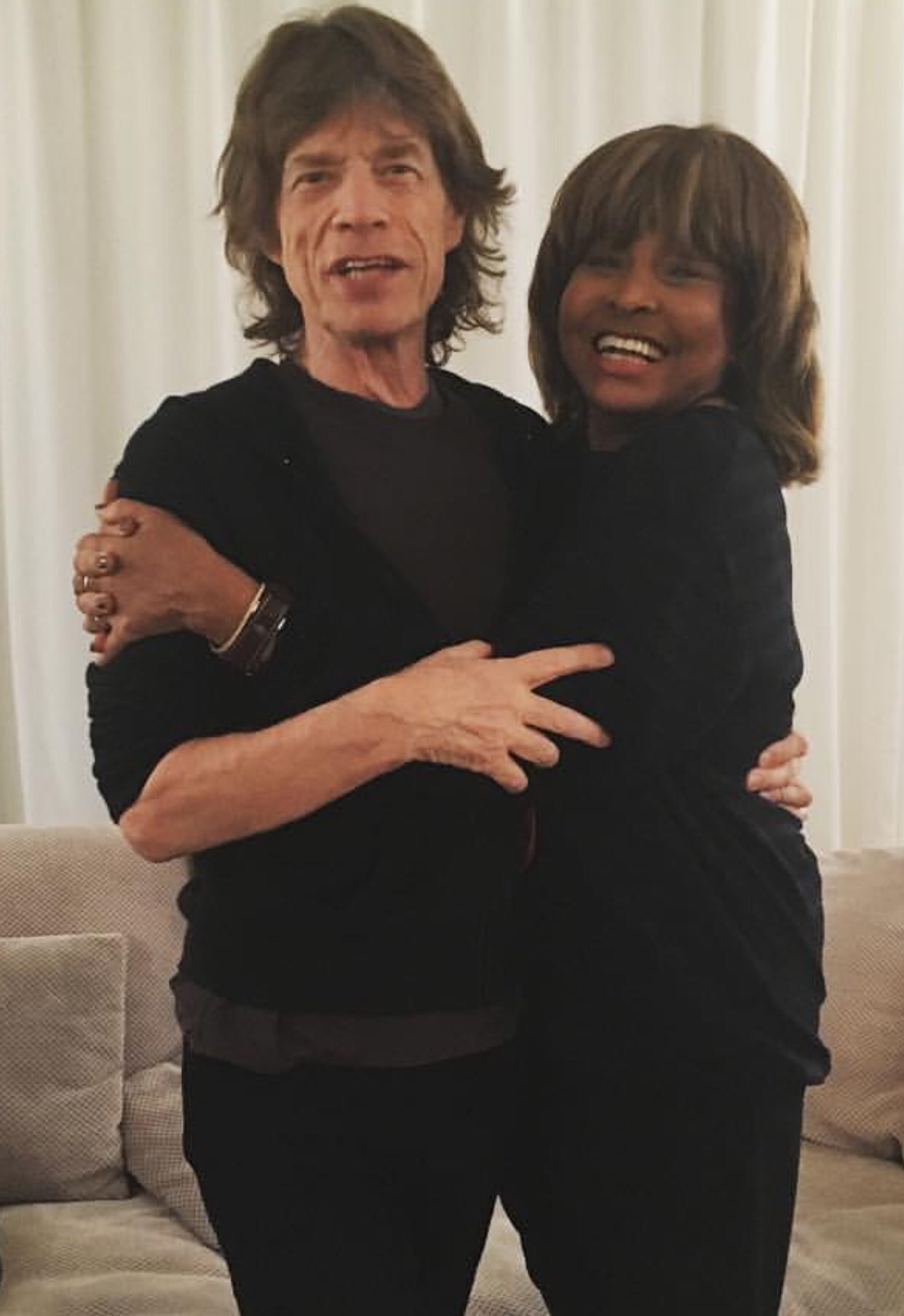 Mick Jagger et Tina Turner
